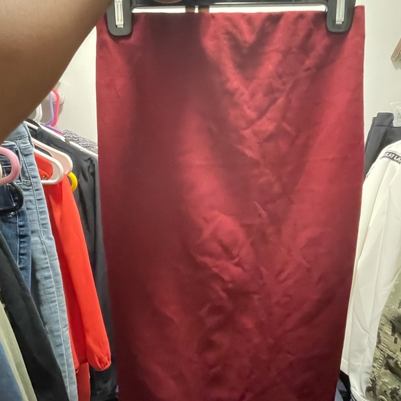 Burgundy Fashion Nova Skirt and Blazer Set, Medium - Picture 6 of 6